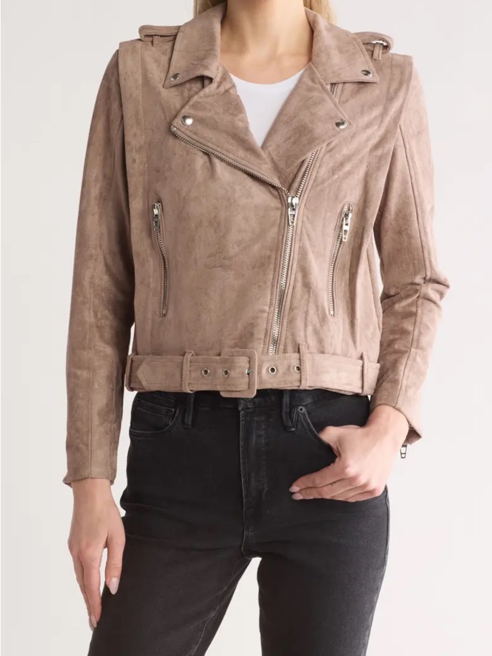 Blank NYC Women's Suede Tan Jacket